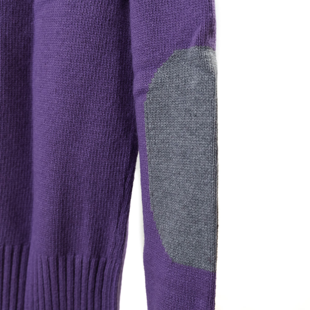 A-B-Kost cardigan con zip in misto lana vergine con strass e toppe - immagine 5