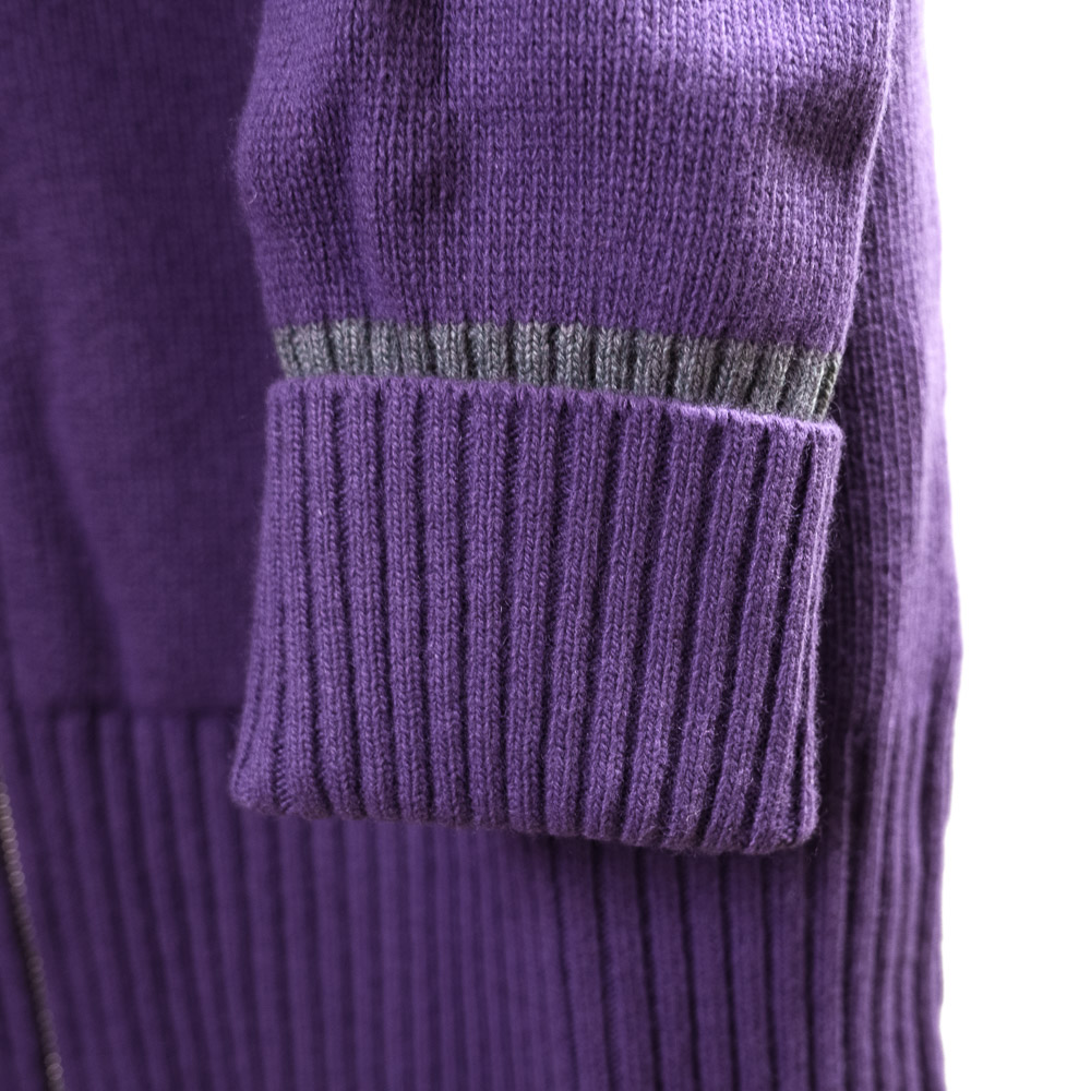 A-B-Kost cardigan con zip in misto lana vergine con strass e toppe - immagine 7
