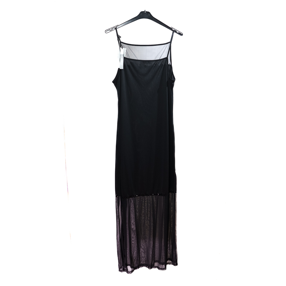 Ortenil Actuality abito lungo con trasparenze e ricamo floreale - immagine 2