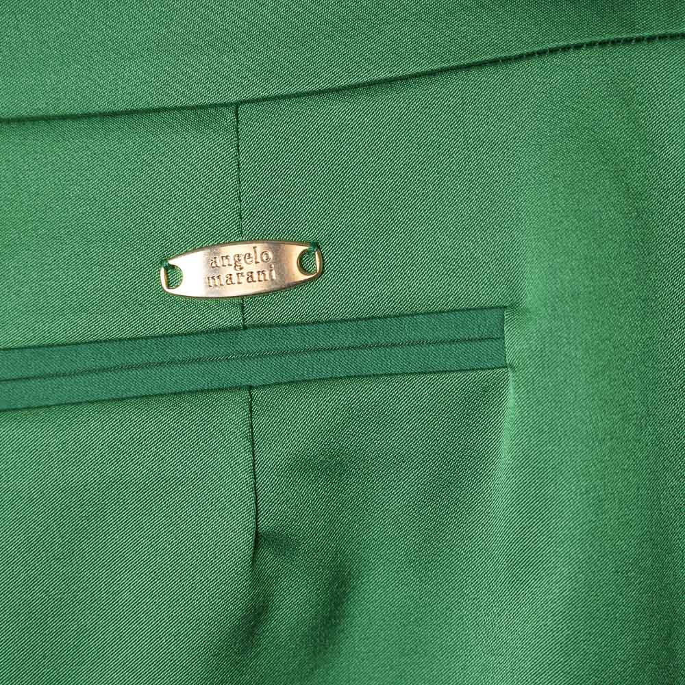 Angelo Marani gonna a tubino in misto cotone verde smeraldo - immagine 5
