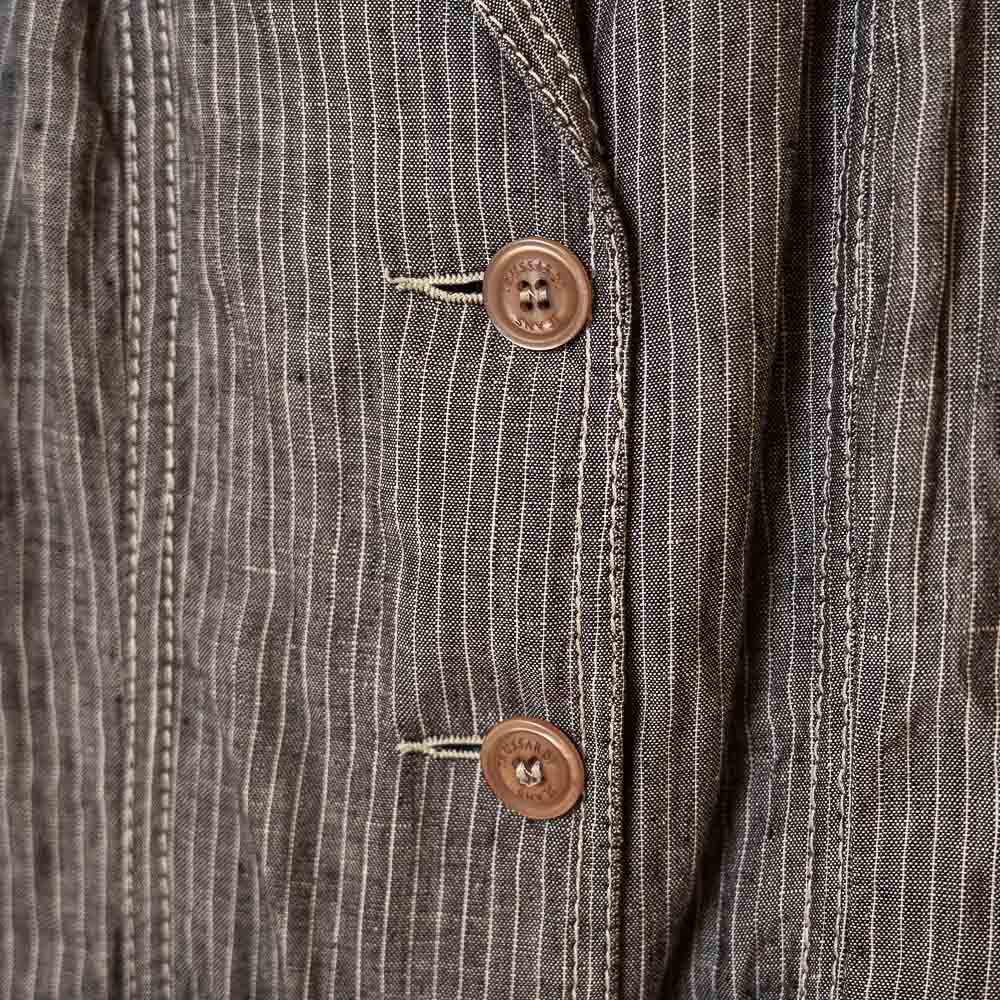 Trussardi Jeans completo in lino con microgessatura a contrasto - immagine 11