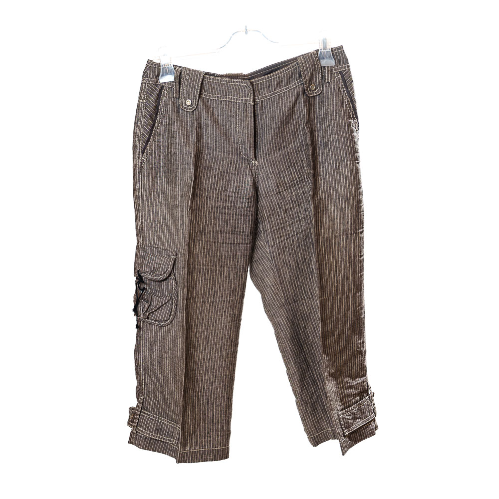 Trussardi Jeans completo in lino con microgessatura a contrasto - immagine 18