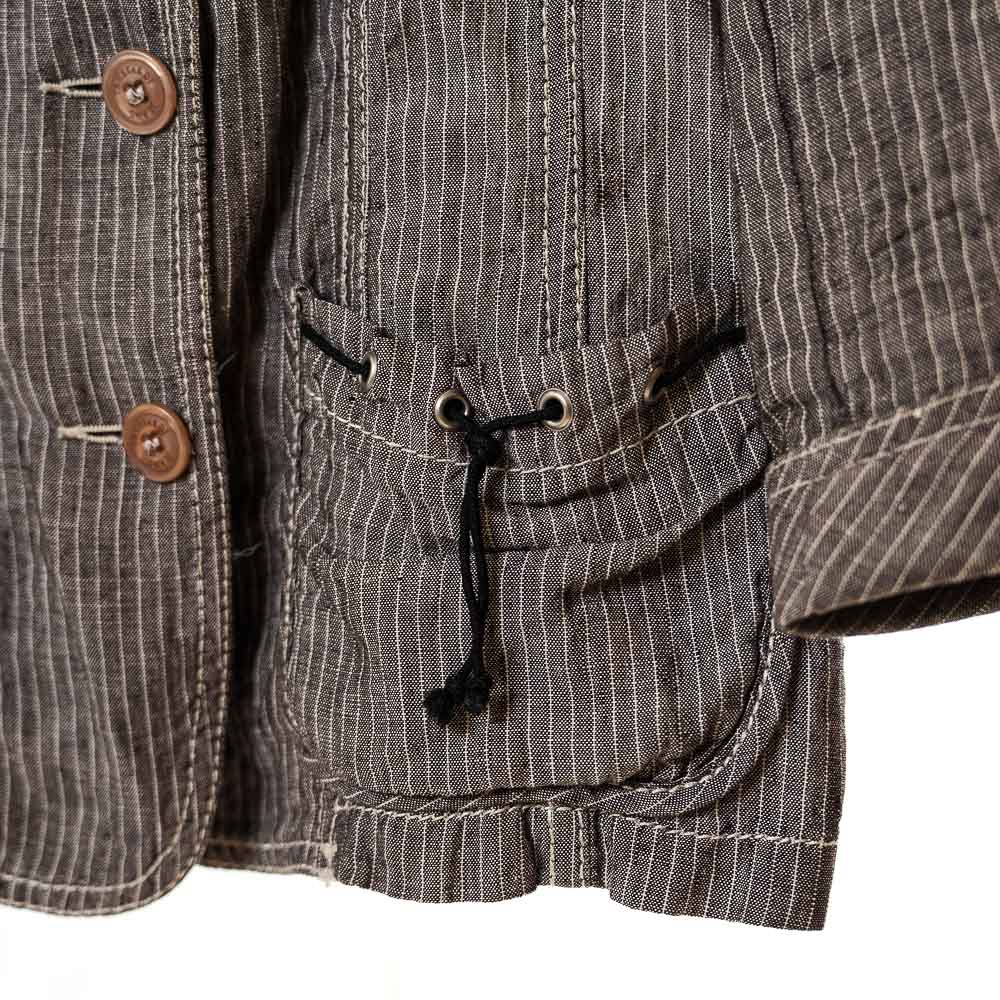 Trussardi Jeans completo in lino con microgessatura a contrasto - immagine 10