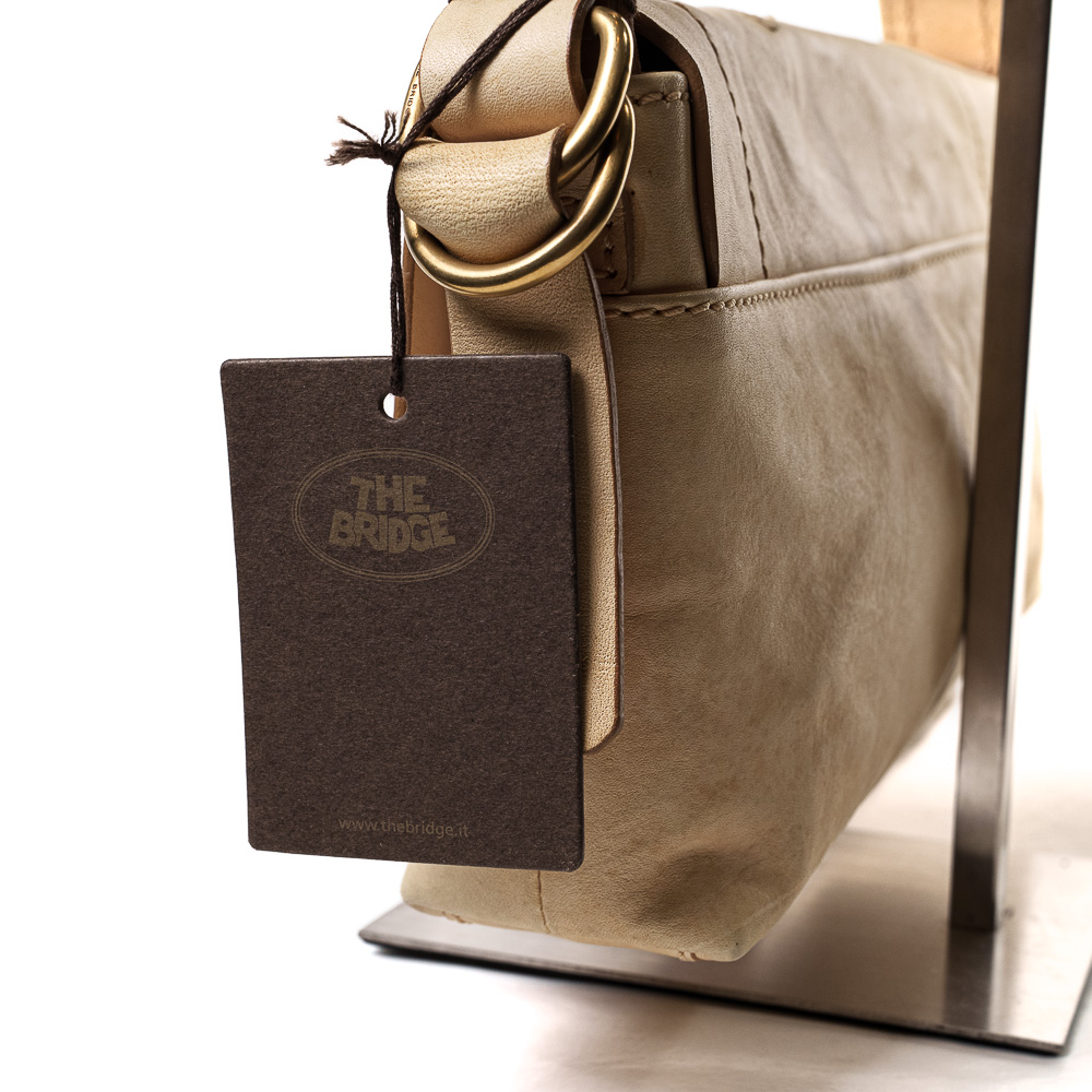 The Bridge borsa in pelle beige sabbia - immagine 3
