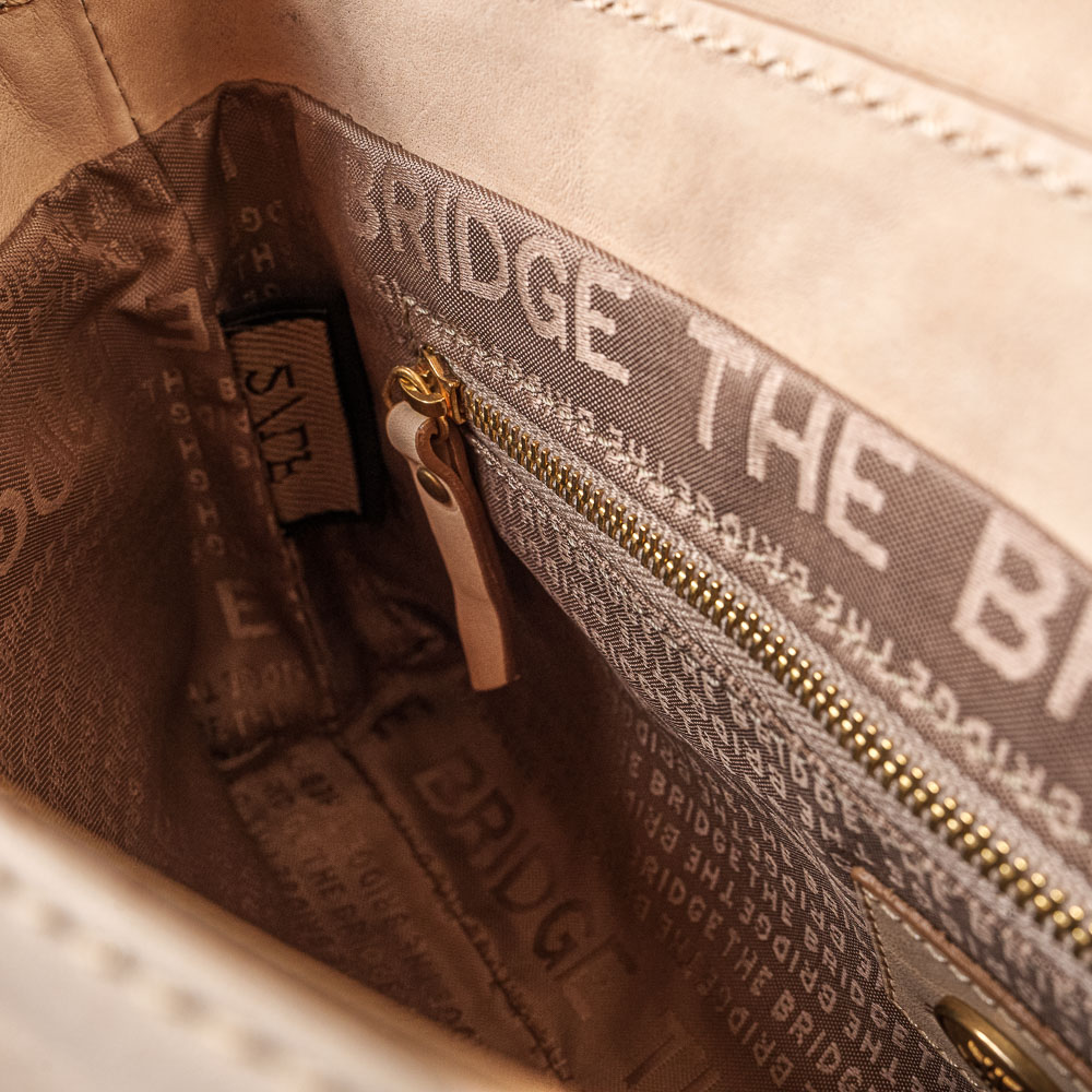 The Bridge borsa in pelle beige sabbia - immagine 6